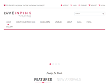 Tablet Screenshot of loveinpink.com